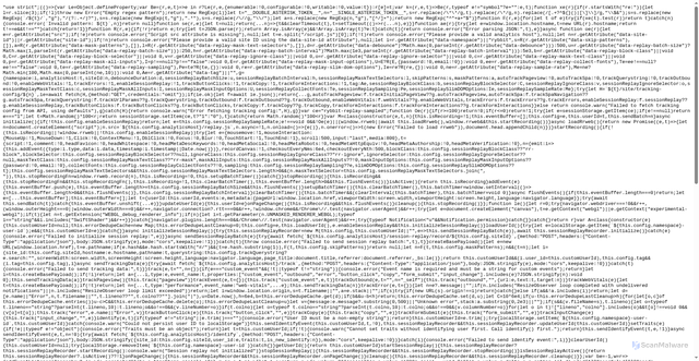 Security scan screenshot of https://fubuki-umami.space/api/script.js