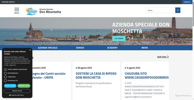 Security scan screenshot of https://www.donmoschetta.it/it