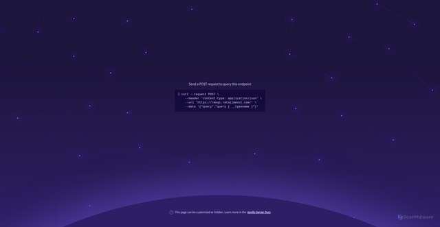 Security scan screenshot of apollo-server-landing-page.cdn.apollographql.com