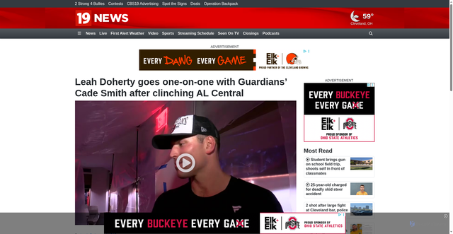 Security scan screenshot of https://www.cleveland19.com/2025/09/29/leah-doherty-goes-one-on-one-with-guardians-cade-smith-after-clinching-al-central/