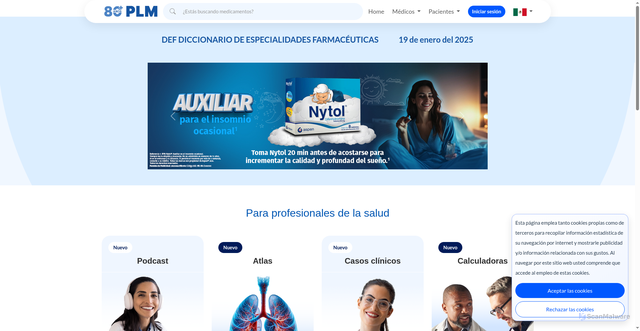 Security scan screenshot of https://www.medicamentosplm.com