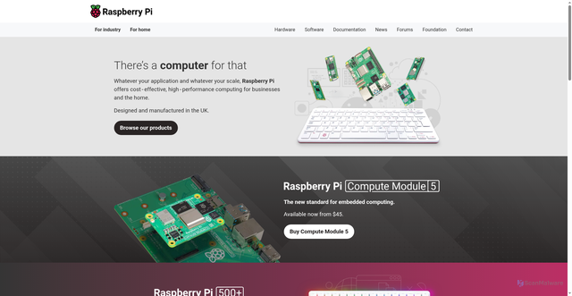 Security scan screenshot of https://www.raspberrypi.com/