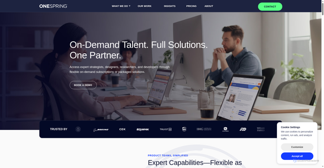 Security scan screenshot of https://www.onespring.net