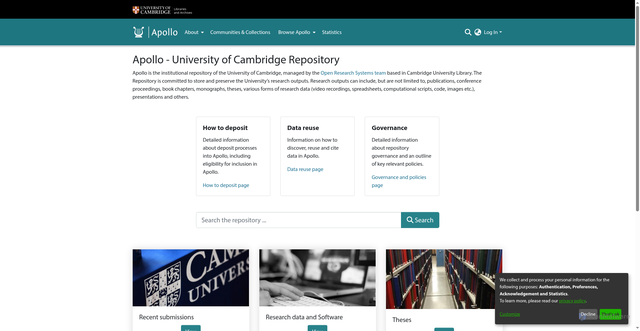Security scan screenshot of https://www.repository.cam.ac.uk