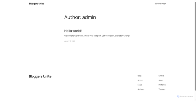 Security scan screenshot of https://asyrafff.com/?author=1