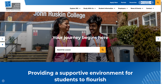Security scan screenshot of https://www.johnruskin.ac.uk/