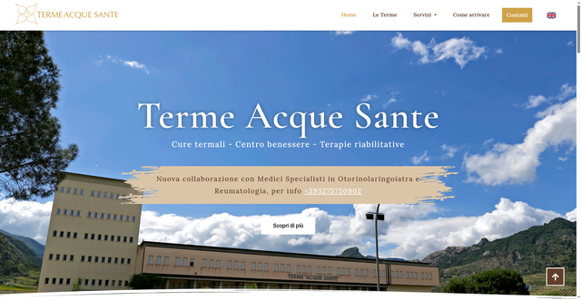Security scan screenshot of https://www.acquesante.it/