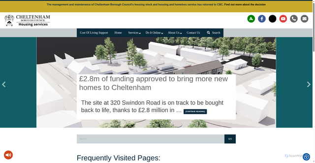 Security scan screenshot of https://www.cbh.org/