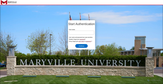 Security scan screenshot of https://selfservice.maryville.edu