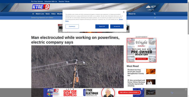 Security scan screenshot of https://www.ktre.com/2023/01/12/worker-electrocuted-while-working-powerlines-electric-company-says/