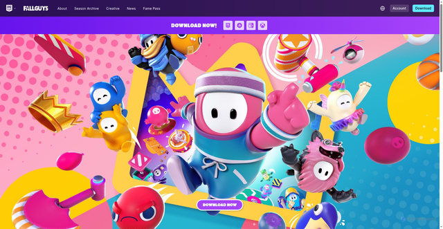 Security scan screenshot of https://www.fallguys.com/en-US/