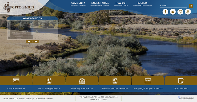 Security scan screenshot of https://www.millswy.gov/