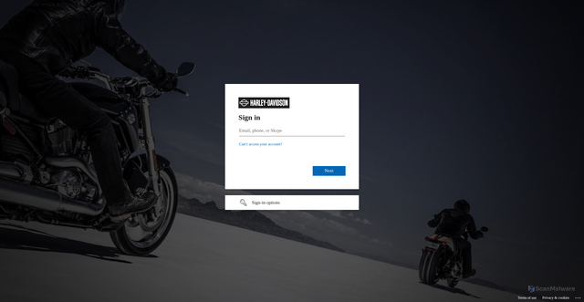 Security scan screenshot of https://hdi365-my.sharepoint.com