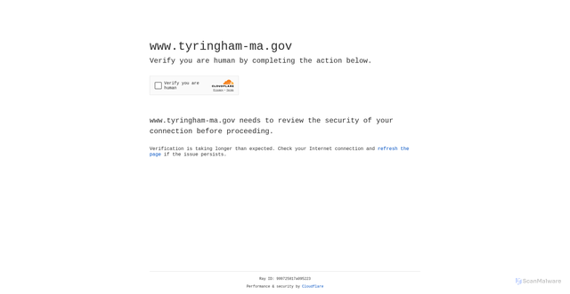 Security scan screenshot of https://www.tyringham-ma.gov/