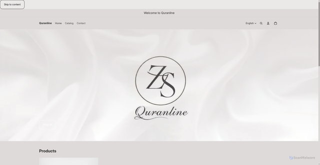 Security scan screenshot of https://quranline.se
