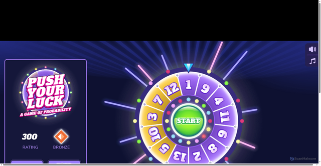 Security scan screenshot of https://pushyourluck-17xb869s7l.edgeone.app/