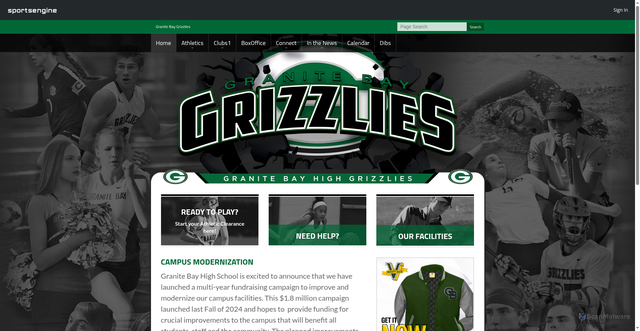 Security scan screenshot of https://grizzlypride.com/