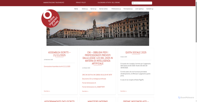 Security scan screenshot of https://ording.cuneo.it/
