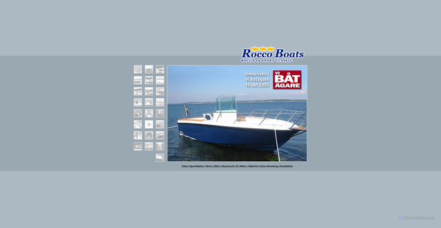 Security scan screenshot of https://roccoboats.se