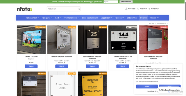Security scan screenshot of https://nfoto.no/dorskilt/?utm_source=nfoto.no&utm_campaign=b44e07fb57-EMAIL_CAMPAIGN_2026_01_02_03_00&utm_medium=email&utm_term=0_-b44e07fb57-4832893&mc_cid=b44e07fb57&mc_eid=UNIQID