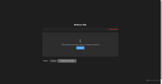 Security scan screenshot of http://medivox.pages.dev/