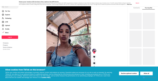 Security scan screenshot of https://www.tiktok.com/@neroleis/video/7647238442576907541?_r=1&_t=ZS-97238wslMu5