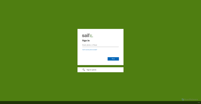 Security scan screenshot of https://saif.service-now.com