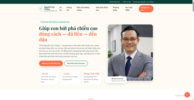 Security scan screenshot of https://nguyencaothangchieucao.com/