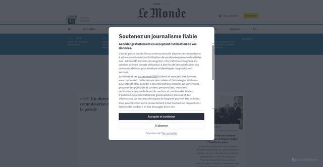 Security scan screenshot of https://prios-mrelay.com/