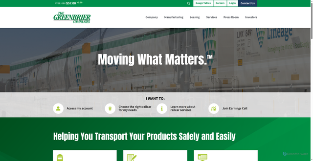 Security scan screenshot of https://gbrx.com