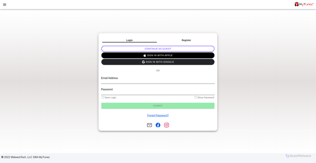 Security scan screenshot of https://mytunez.org/
