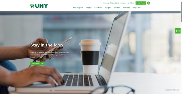 Security scan screenshot of https://www.uhy-uk.com