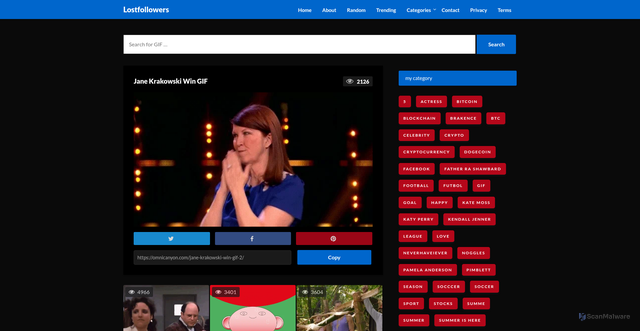 Security scan screenshot of https://omnicanyon.com/jane-krakowski-win-gif-2/