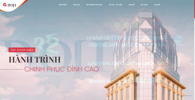Security scan screenshot of https://doji.vn