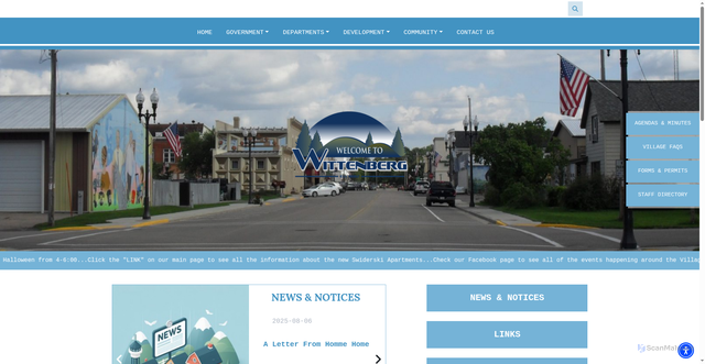 Security scan screenshot of https://villageofwittenberg.com/