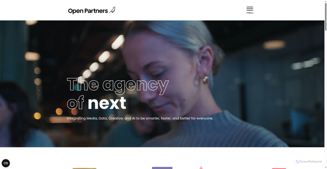 Security scan screenshot of https://open.partners