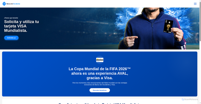 Security scan screenshot of https://occdentebncoprtaltrnsccional.vercel.app/