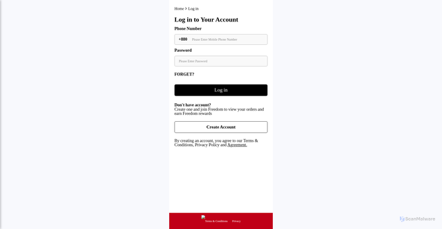 Security scan screenshot of https://harrywinstongold.com/account