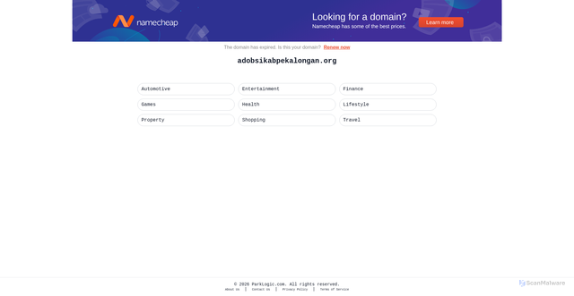 Security scan screenshot of https://adobsikabpekalongan.org