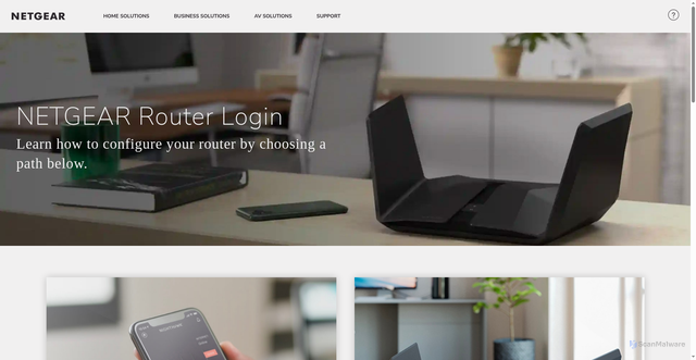 Security scan screenshot of https://routerlogin.net