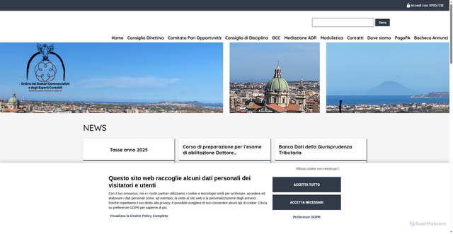 Security scan screenshot of https://www.odcecbarcellonapg.it/