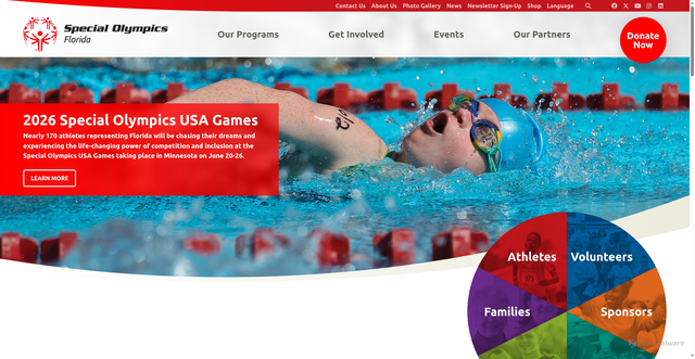 Security scan screenshot of https://www.specialolympicsflorida.org/