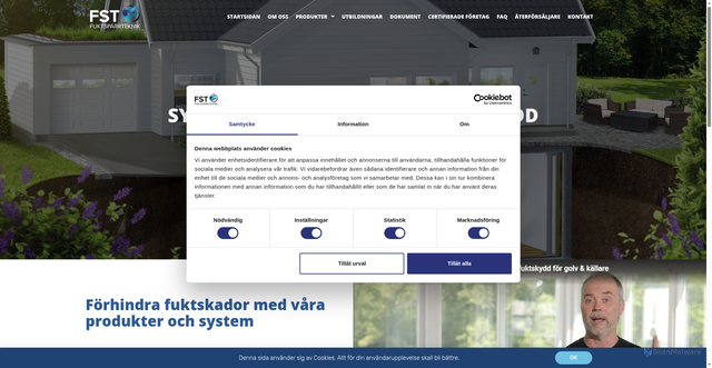 Security scan screenshot of https://deltaprodukter.se