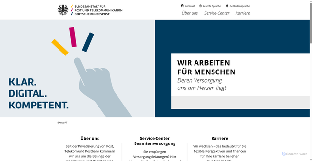 Security scan screenshot of http://www.banst-pt.de