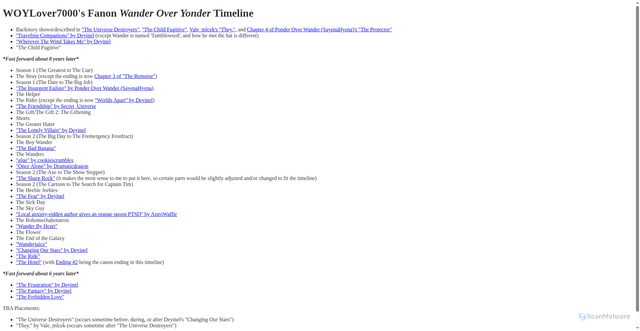 Security scan screenshot of https://fanon-wander-over-yonder-timeline-by-woylover7000-k496h4rj4c.edgeone.app/