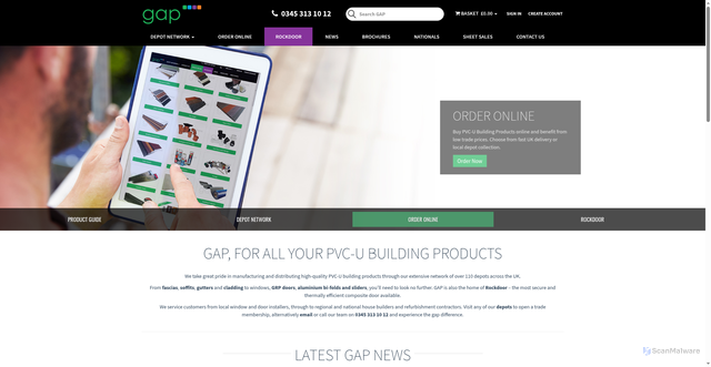 Security scan screenshot of https://gap.uk.com