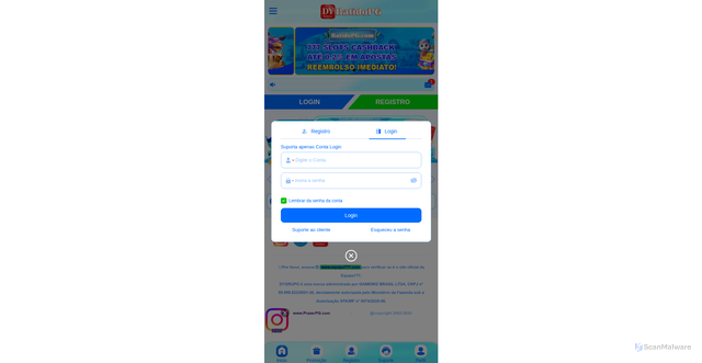 Security scan screenshot of https://dy-batidopg.vip/