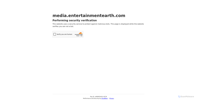 Security scan screenshot of https://media.entertainmentearth.com
