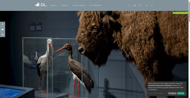 Security scan screenshot of https://www.ostpreussisches-landesmuseum.de/