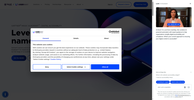 Security scan screenshot of https://userway.org